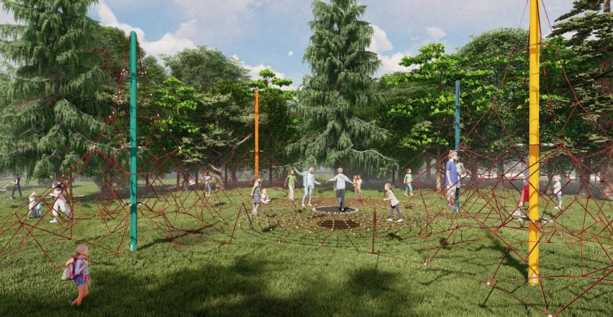 Klatretårn i Madsby Legepark
